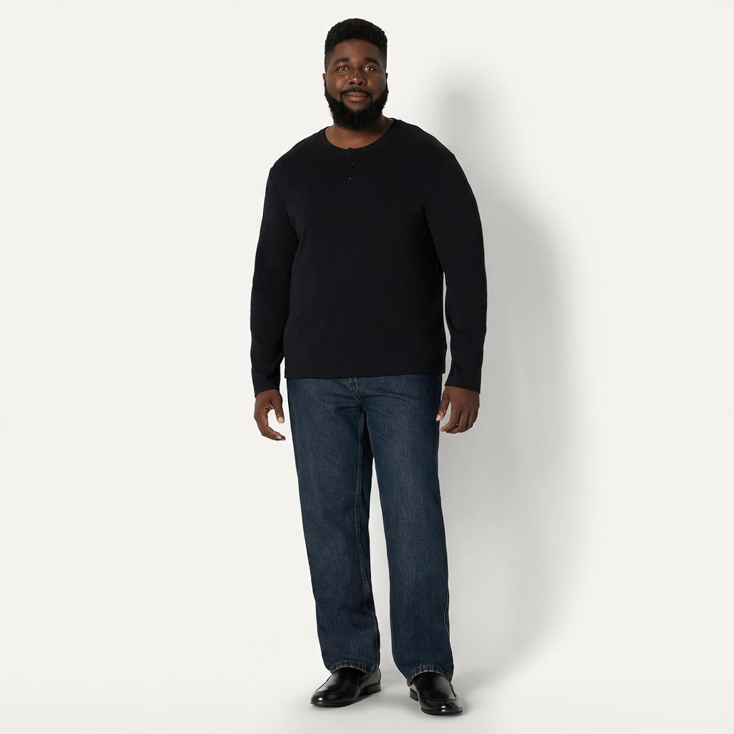Thumbnail 6 de Herren Langärmeliges Henley-Shirt von Amazon Essentials (Relaxed Fit) aus schwerem Baumwolljersey