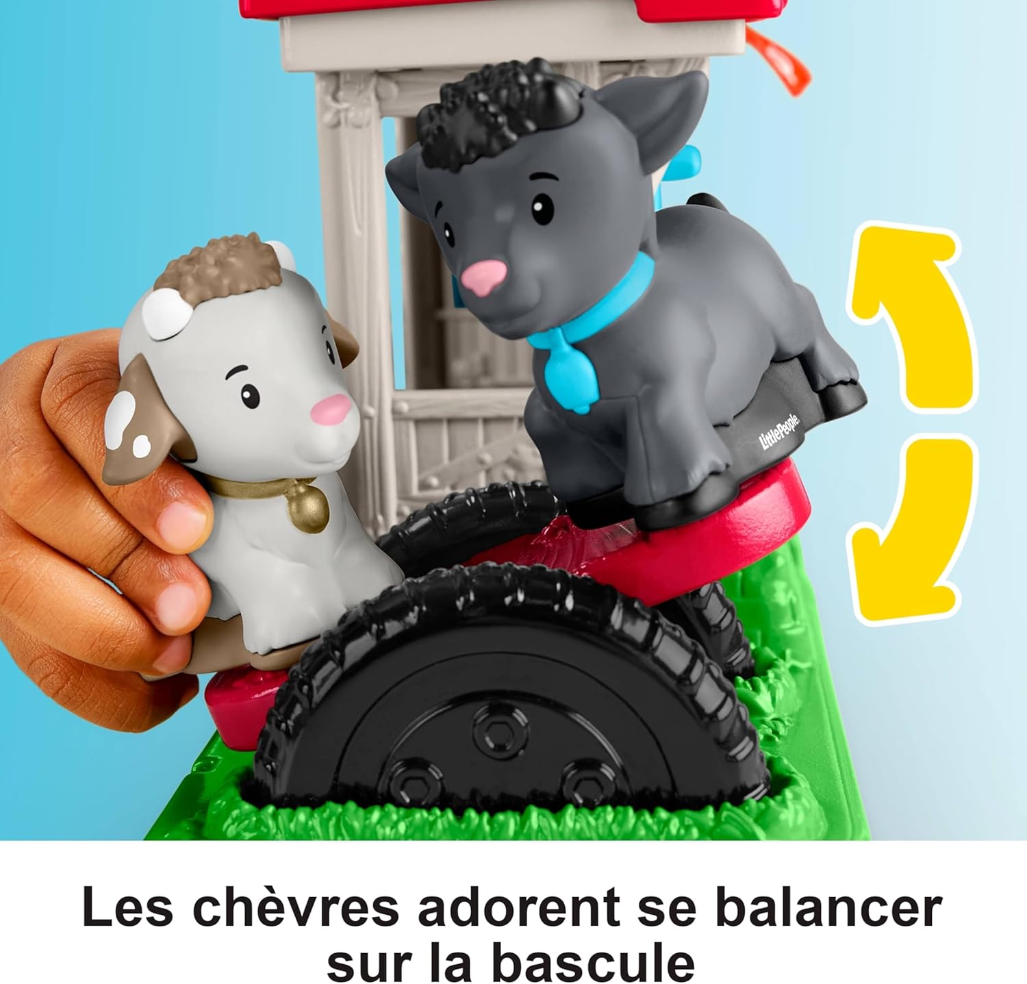 Thumbnail 3 de Fisher Price Coffret pour tout-petits La Chèvrerie des Little People (HWR85) avec 2 figurines et accessoire