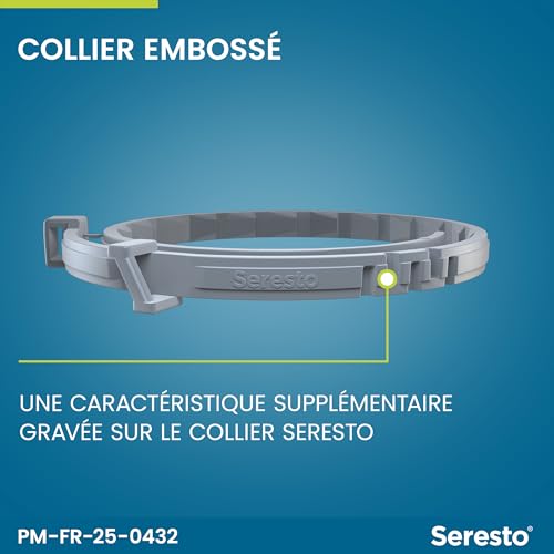 Thumbnail 7 de Seresto Collier Grands Chiens – 2 protections anti-puces et anti-tiques pour grands chiens (>8 kg) – Gris