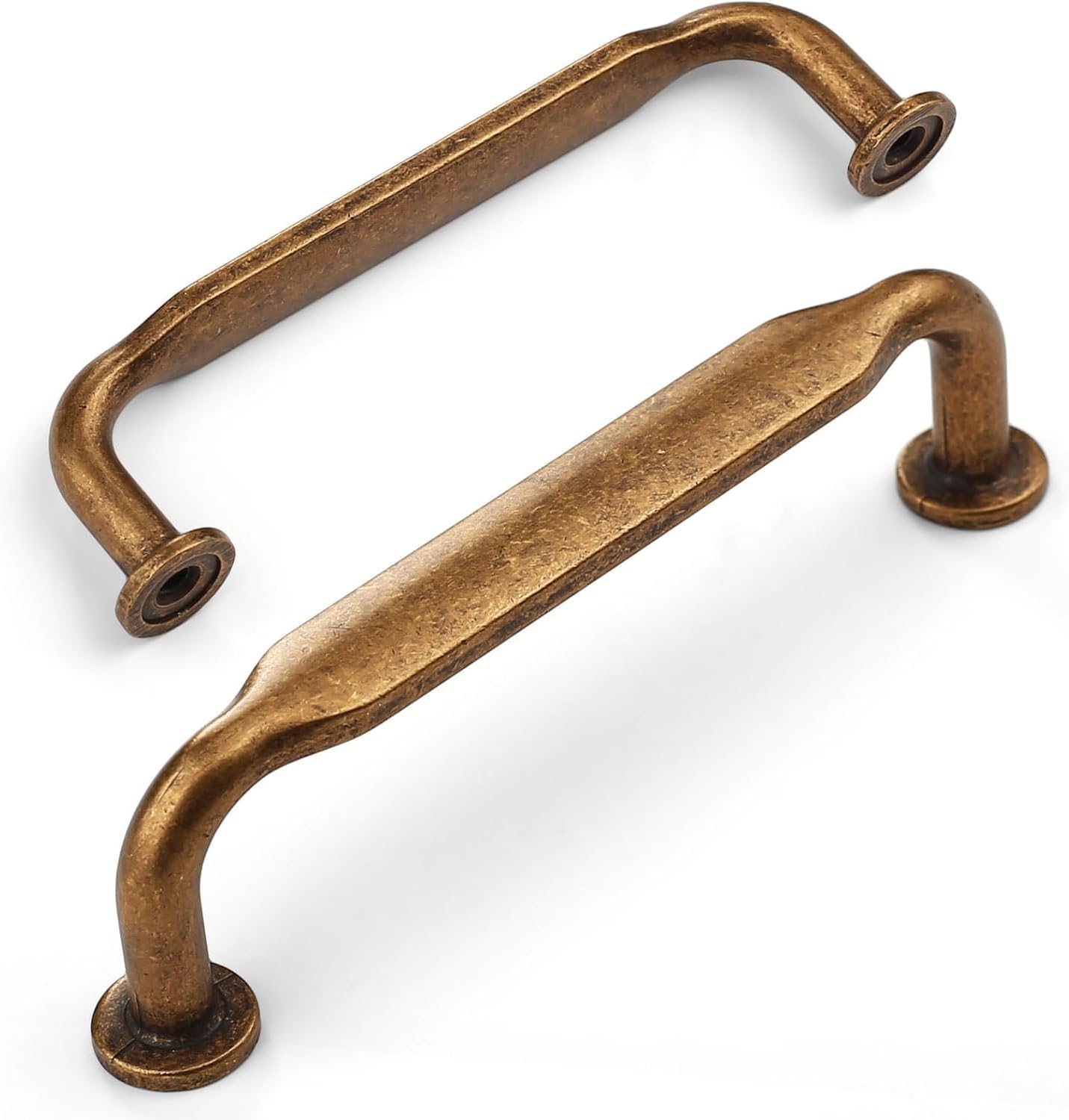 Detalle 2 de Amerdeco set da 10 maniglie antiche per mobili da cucina con interasse fori 128 mm (bronzo) UK0071