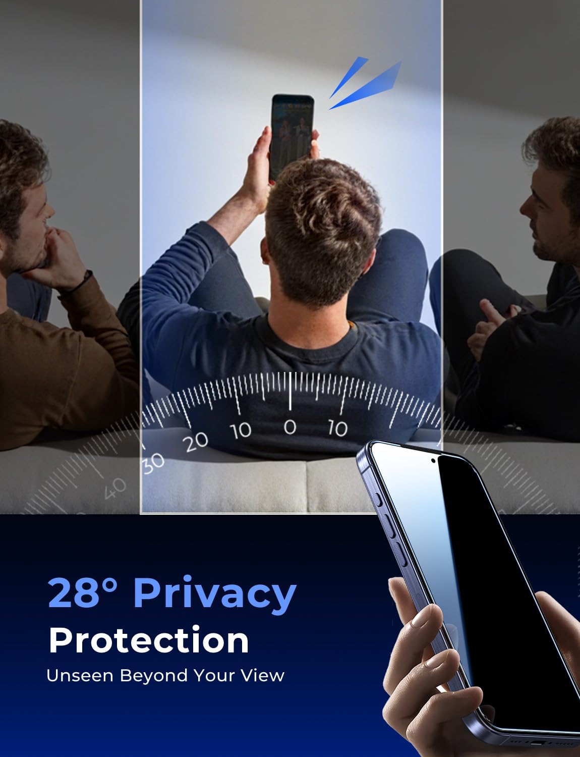 Thumbnail 1 de Magic John 2-Pack Privacy Screen Protector for iPhone 17 Pro (6.3")