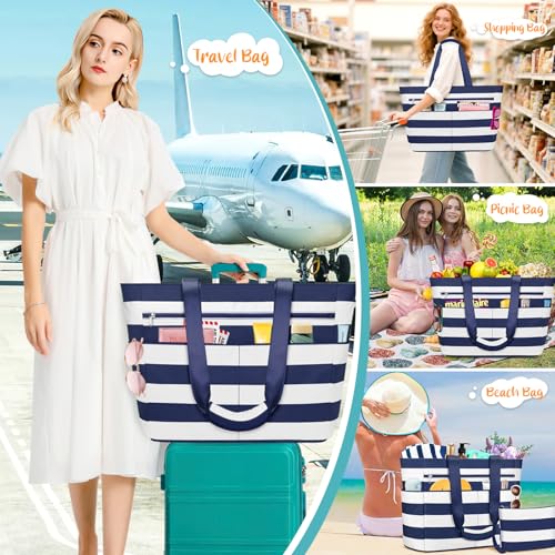 Thumbnail 7 de ENONEO Bolsa de Playa Grande XXL con Cremallera: resistente, impermeable y práctica para toda la familia