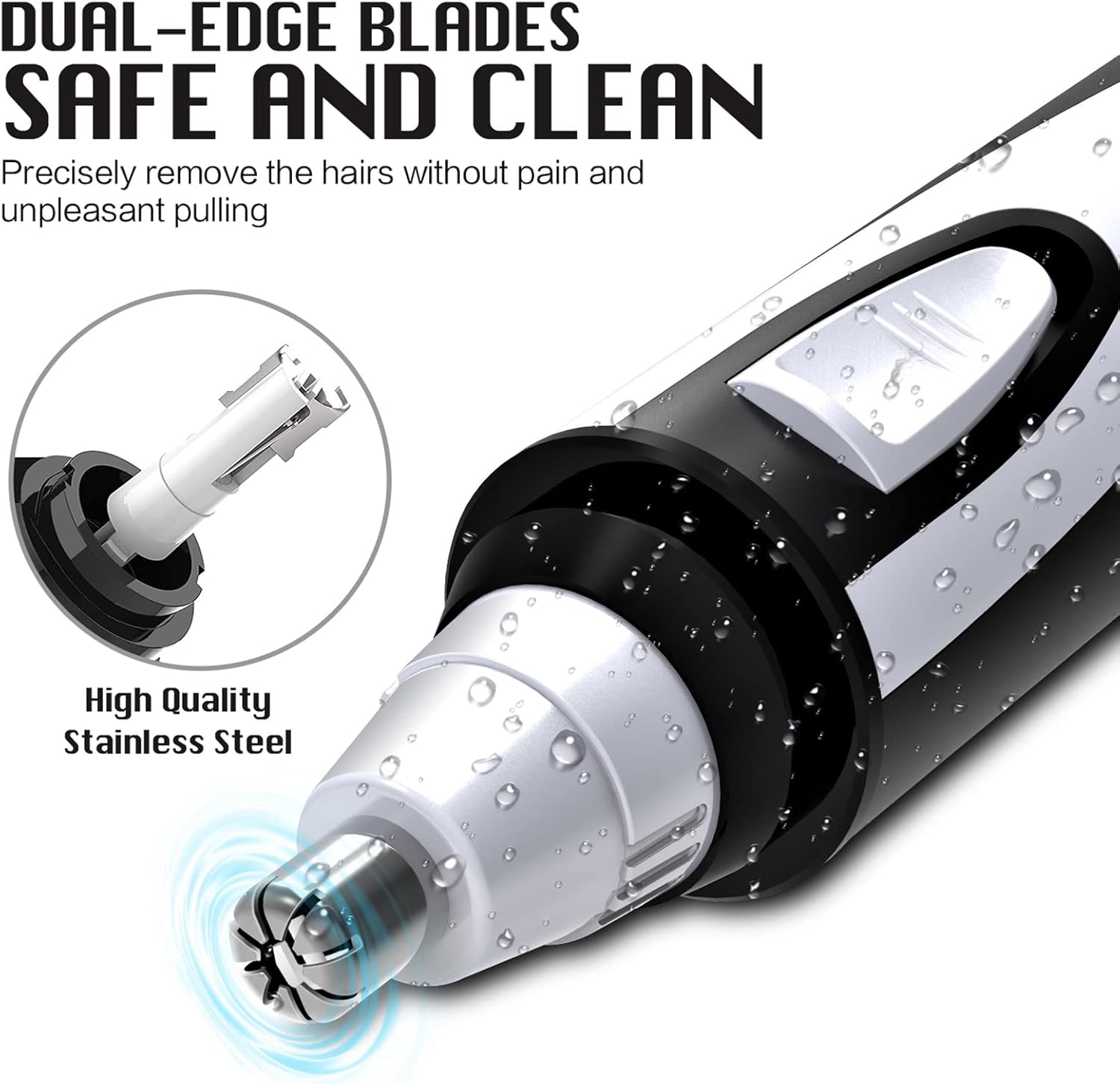 Thumbnail 2 de Nasenhaartrimmer Doppelklingen IPX7 wasserdicht