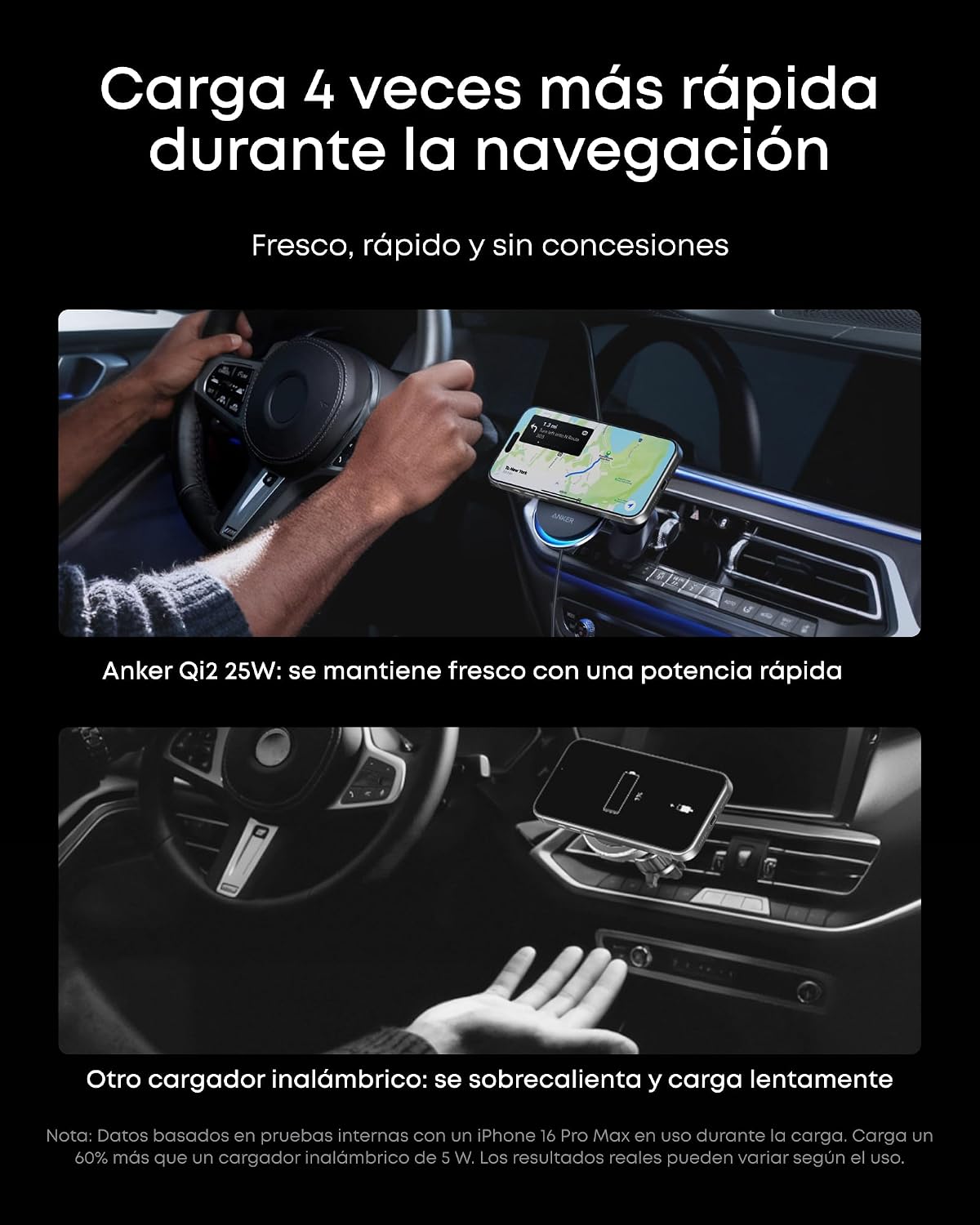 Detalle 2 de Anker Prime MagSafe Cargador para Coche 25 W