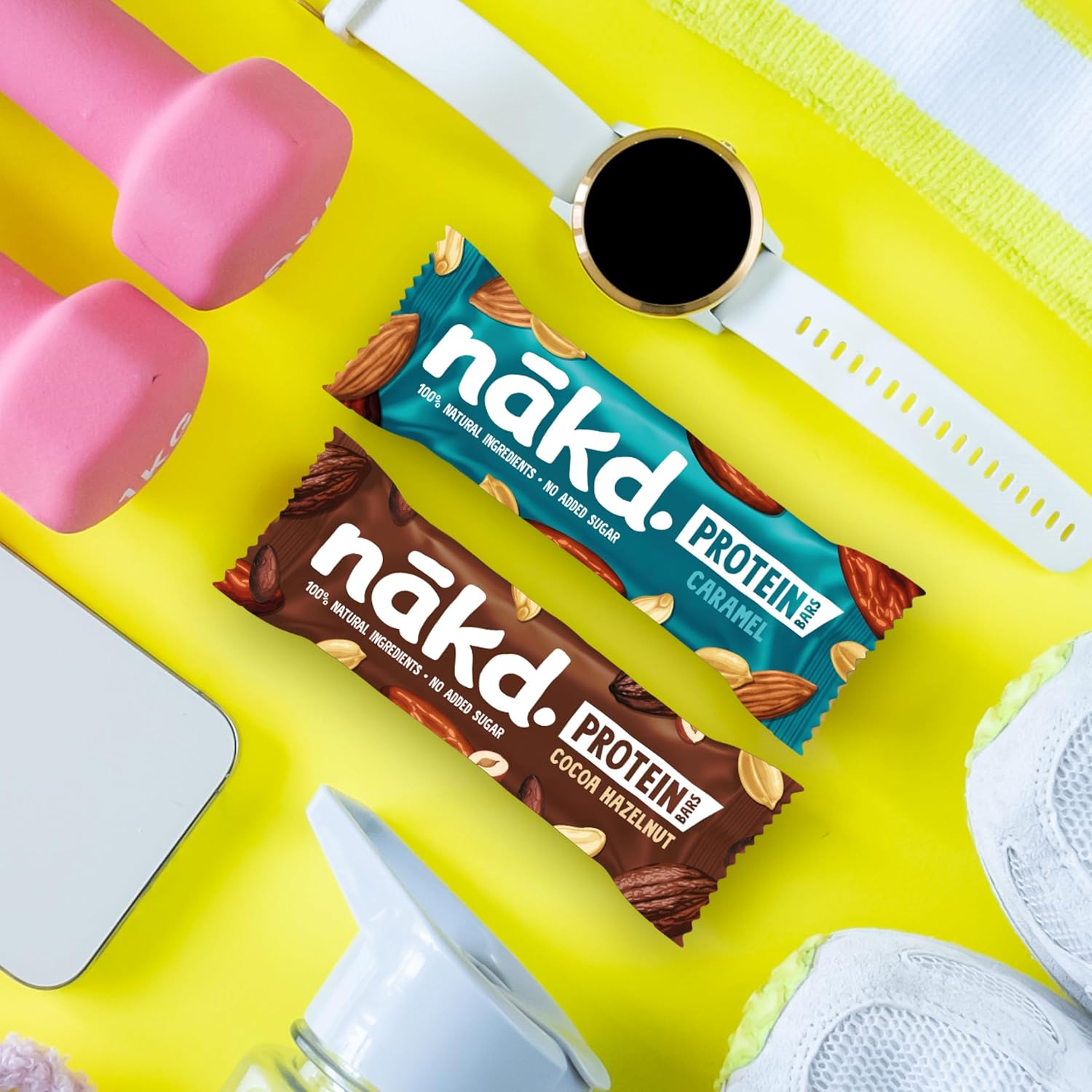 Thumbnail 3 de Nākd. Protein Paquet Assortiment – Barres protéinées véganes, 7 g de protéines végétales, 16 x 45 g