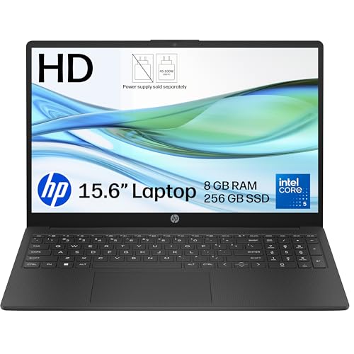 Detalle de HP 15.6" Laptop (15-fd1005sax) with Intel Core i5-120U, 8GB RAM and 256GB SSD