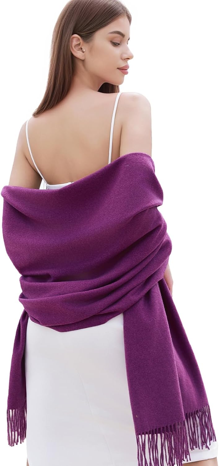 RIIQIICHY Sciarpa da donna invernale calda 200x70 cm: pashmina, scialle e coperta per cerimonie