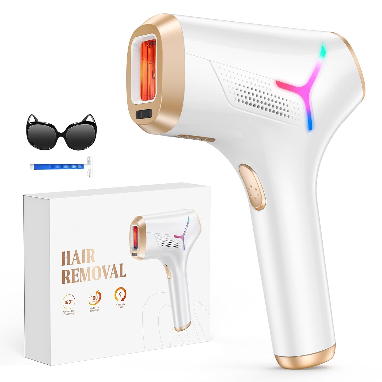 Detalle de LYSMOSKI IPL Hair Removal Device, 5.2 cm² Window