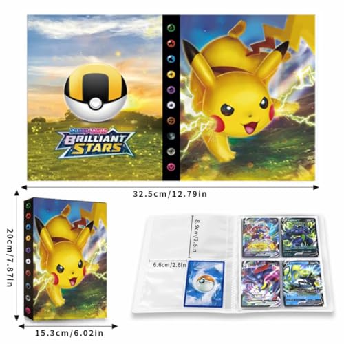 Detalle 2 de Album per Carte Pokemon cozviao — Raccoglitore 240 carte, 30 pagine in PP resistente
