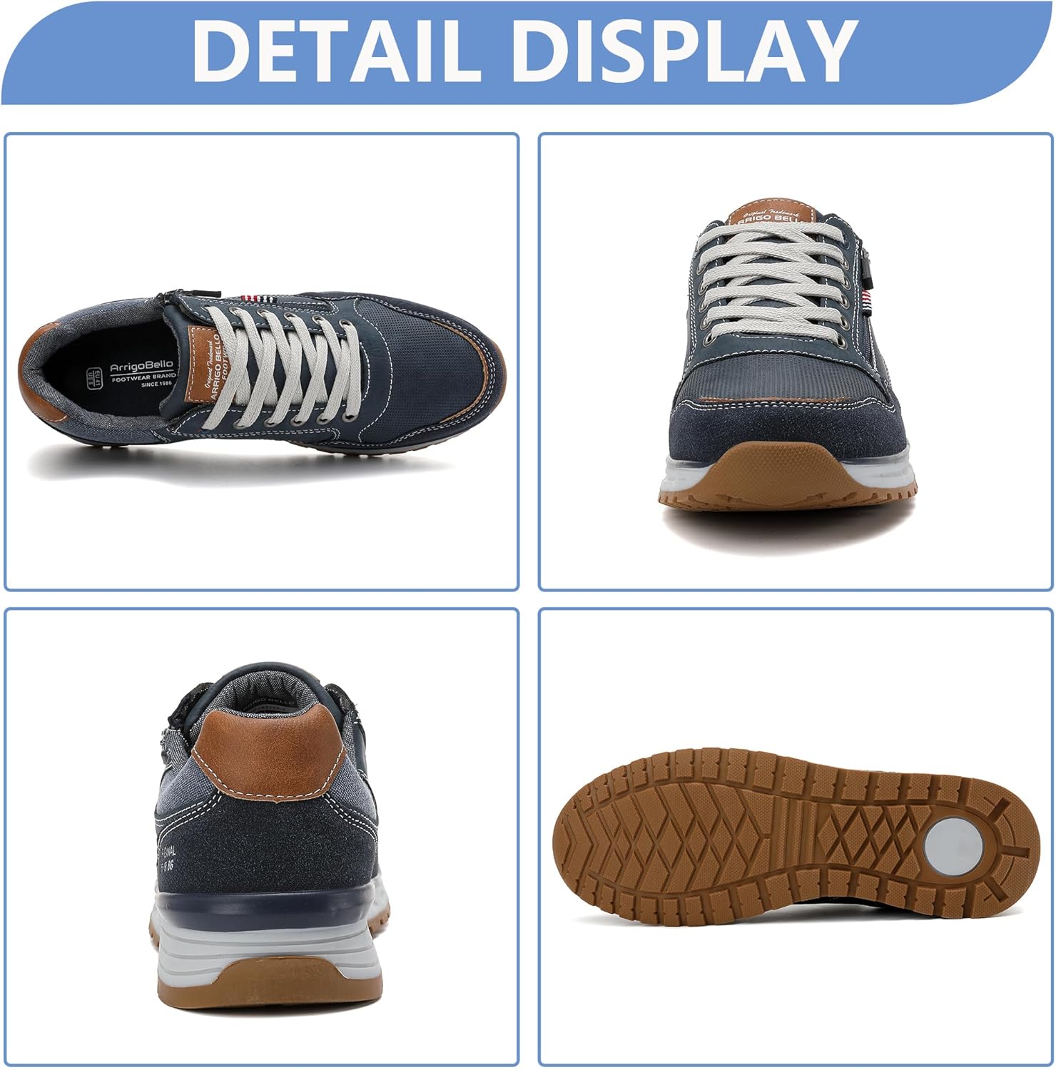Thumbnail 1 de ARRIGO BELLO Sneakers Uomo Trekking Palestra: stile, comfort e versatilità per passeggio e allenamento