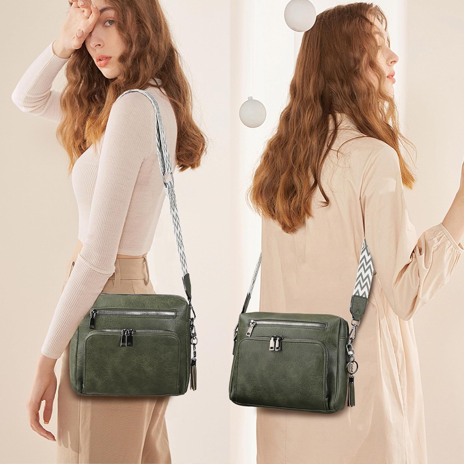 Thumbnail 1 de TANTOMI Damen Umhängetasche – Crossbody Bag mit verstellbarem und abnehmbarem Schultergurt