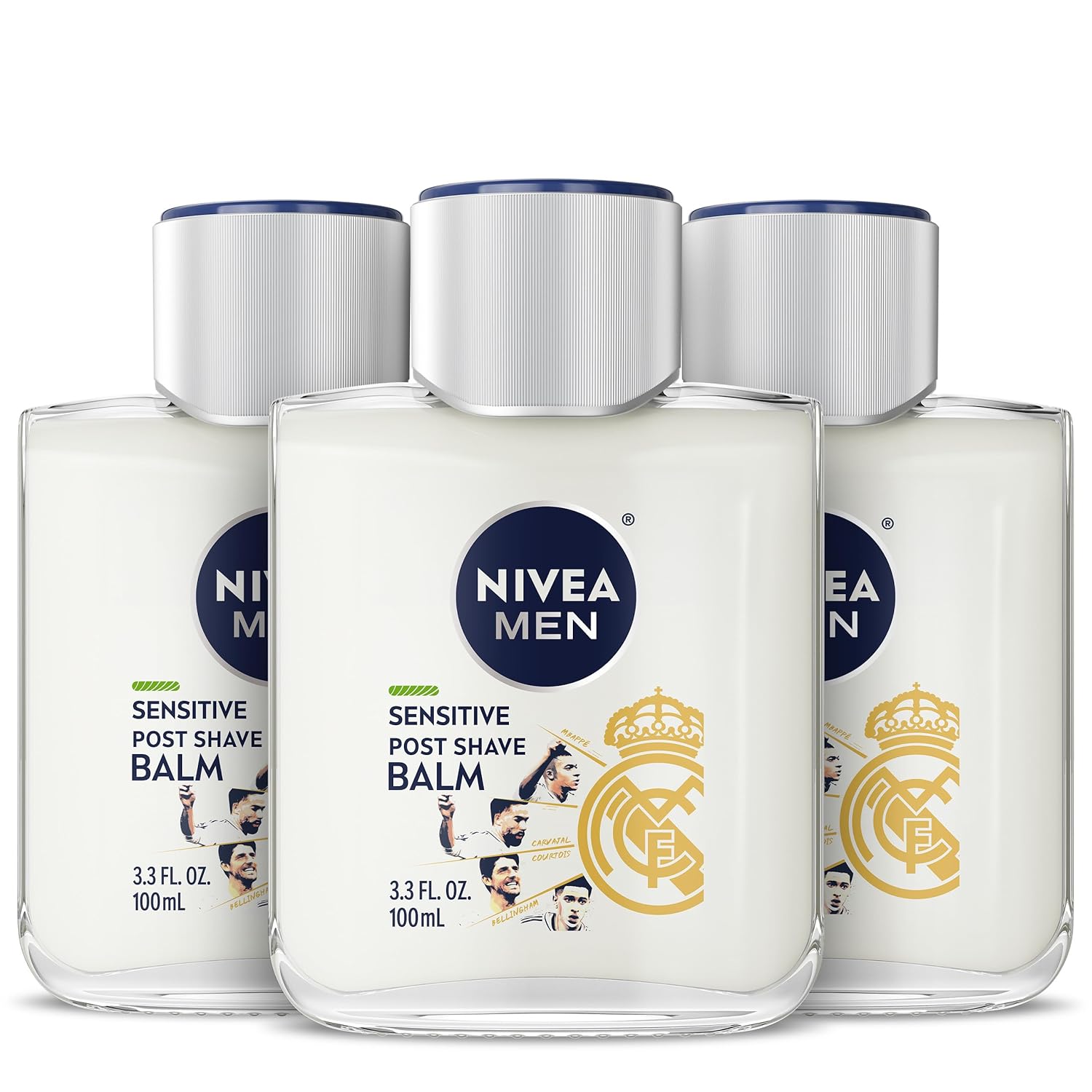 Detalle de NIVEA MEN Sensitive Post Shave Balm, Alcohol-Free, 3-Pack