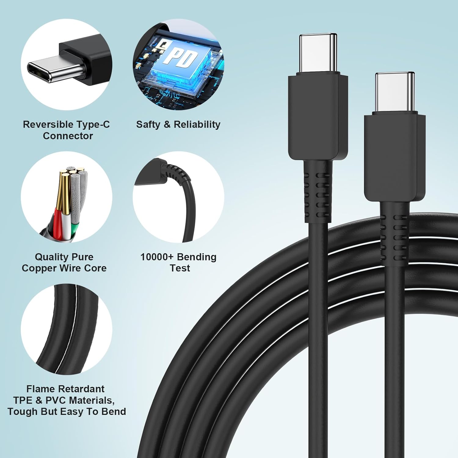 Thumbnail 5 de 25W Super Fast Charging Cord for Samsung Galaxy
