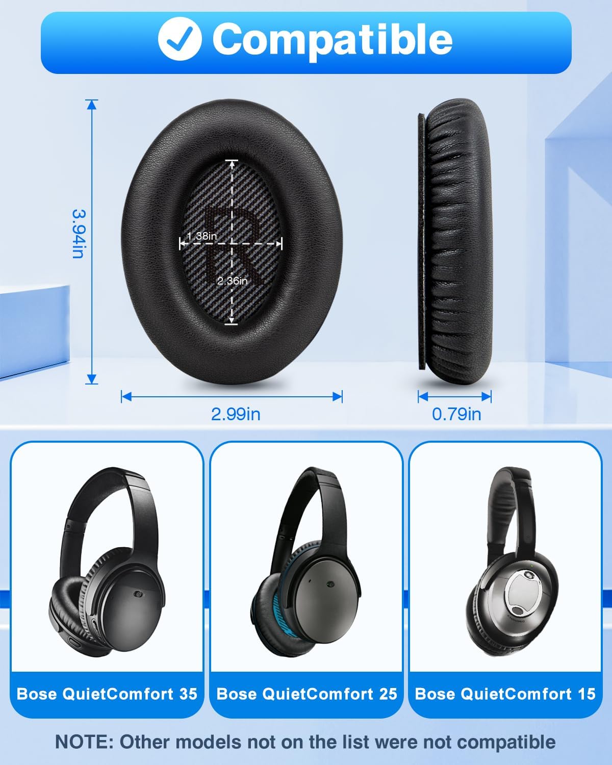 Detalle 2 de Link Dream Ear Pads for Bose QC35