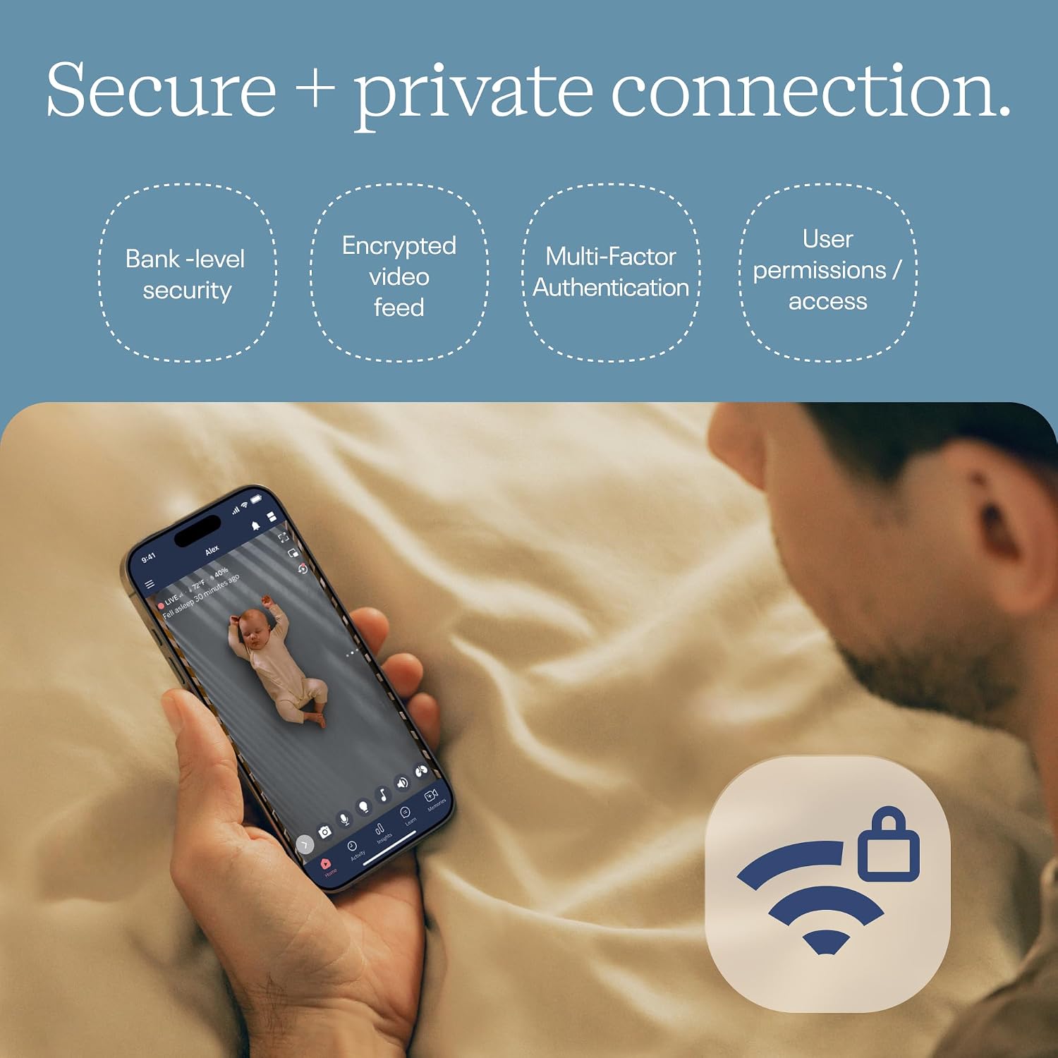 Detalle de Nanit baby monitor with 1080p camera