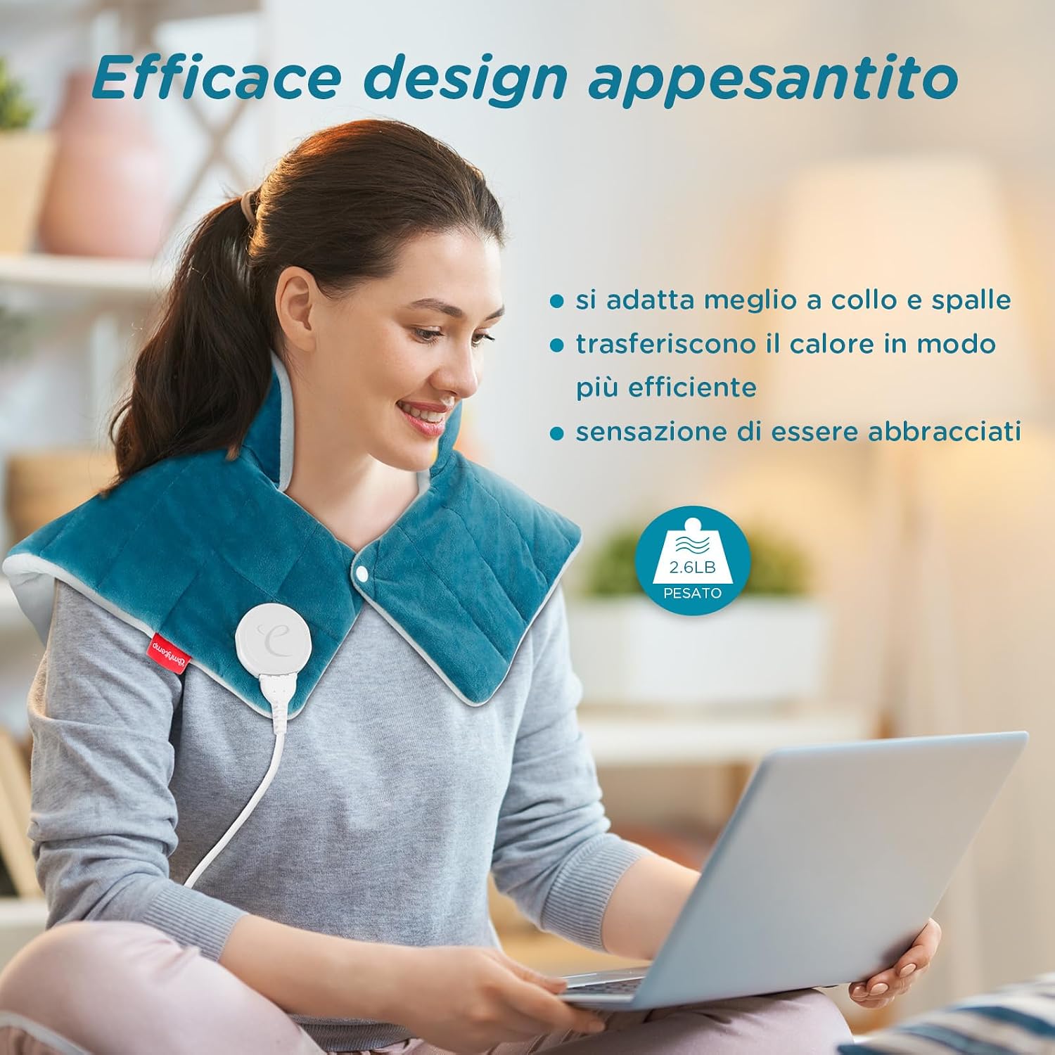 Detalle 1 de Comfytemp Cuscinetto Termico per Collo 48×56cm