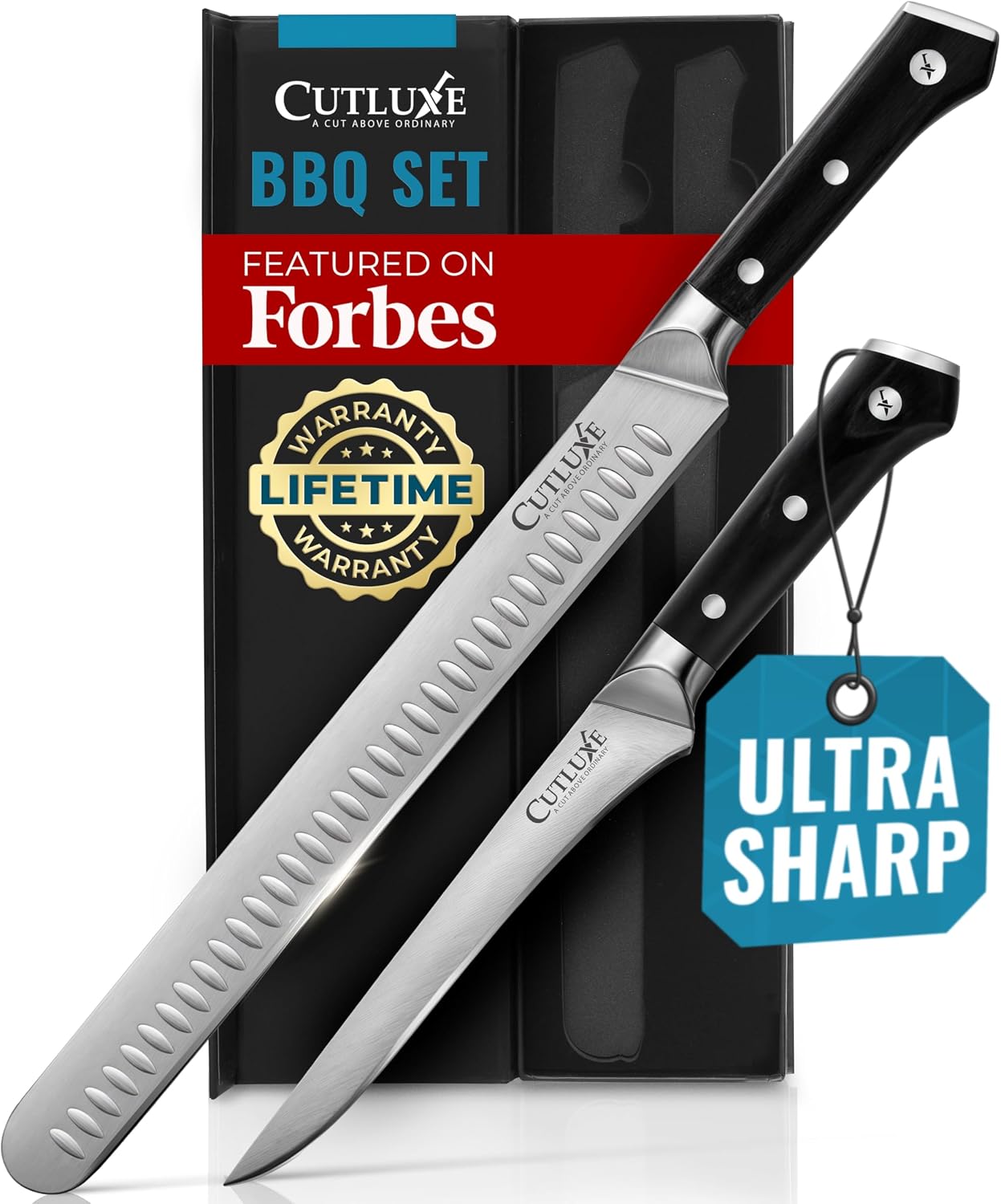 Detalle de Cutluxe Carving Knife Set, German Steel