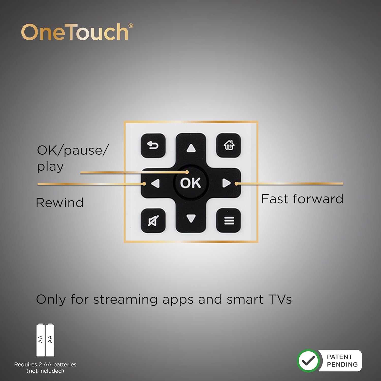 Thumbnail 1 de UltraPro BigEZ OneTouch Big Button Universal TV Remote (85053) – Backlit, Easy Setup, for Seniors