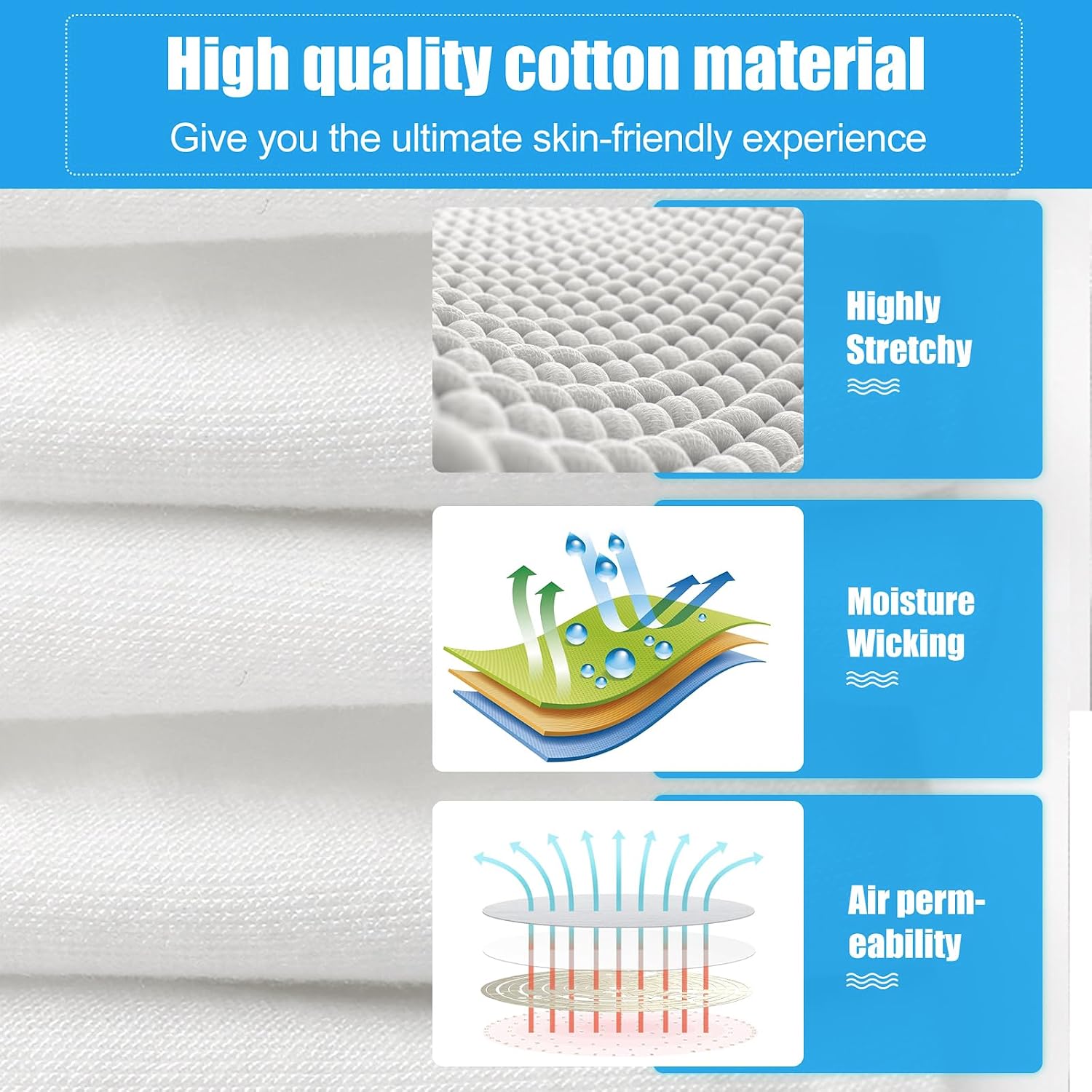 Detalle de Cotton Gloves, 95% Cotton