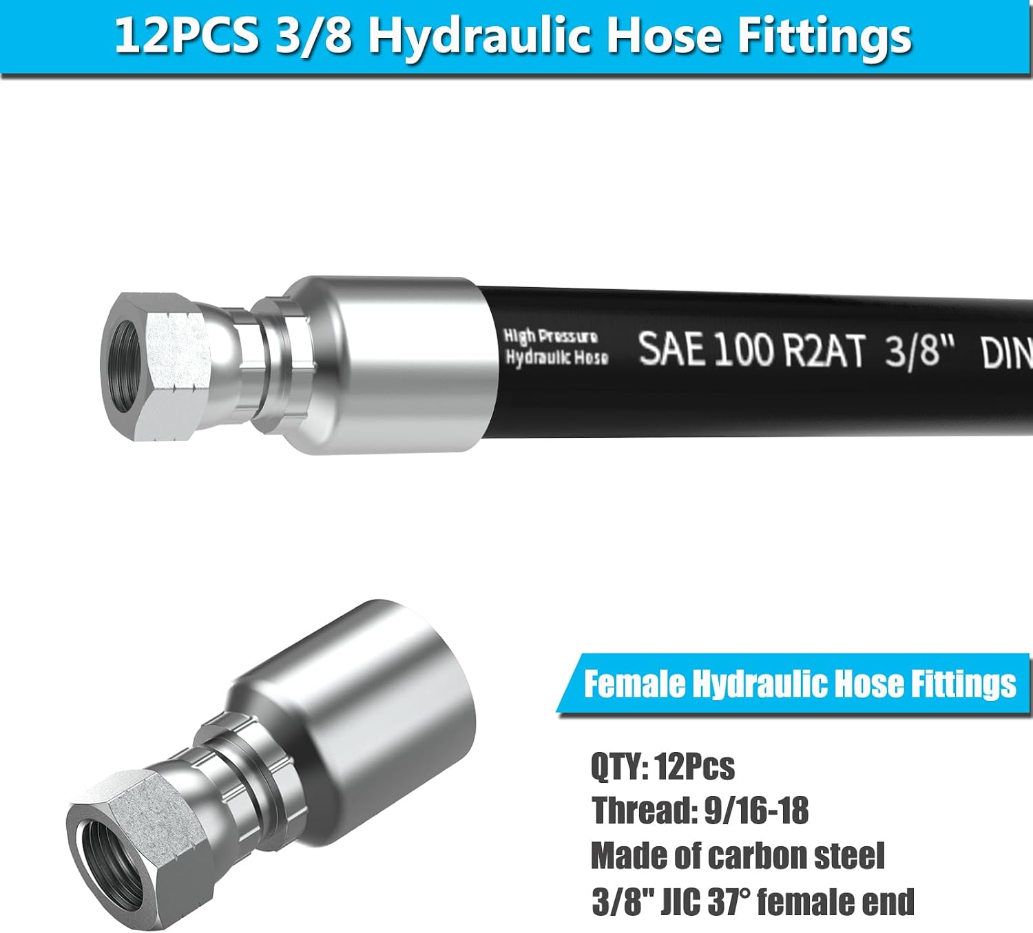 Detalle 2 de Hydraulic Hose Fittings, 3/8-inch