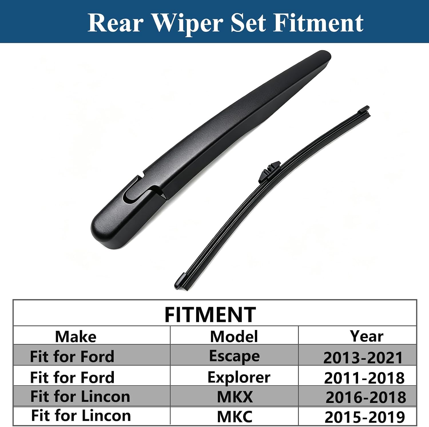 Thumbnail 1 de Windshield Wiper Arm and Blade Set for Ford Escape