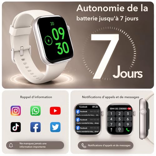 Detalle 1 de AOYBWK montre connectée 1,85 pouces