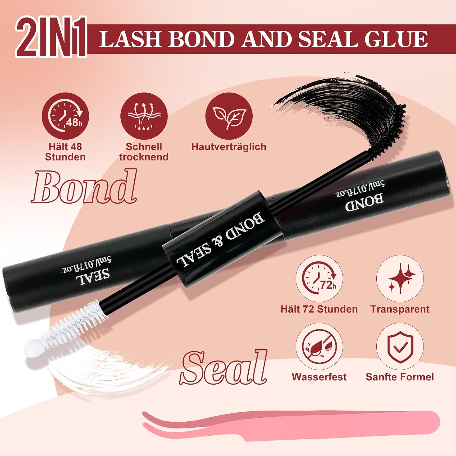 Thumbnail 6 de Higu clace Wimpern-Extensions Set mit 580 Stück
