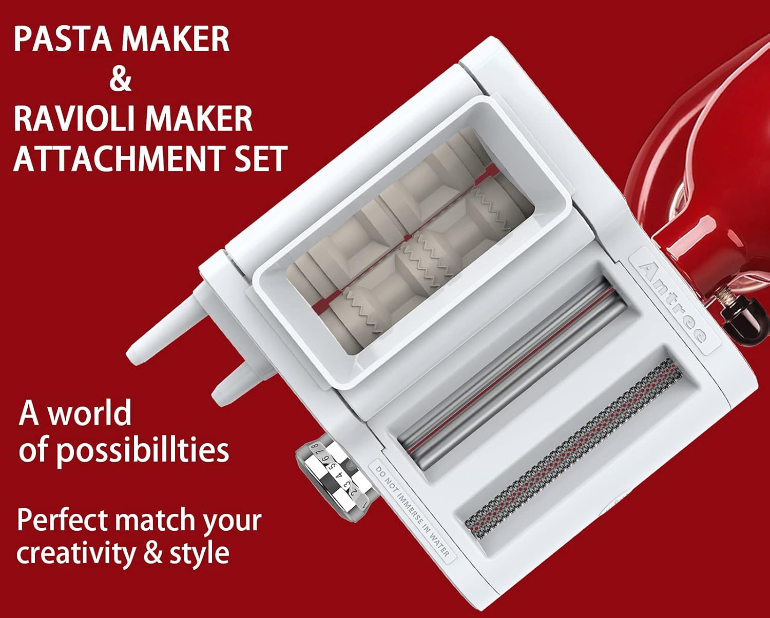 Thumbnail 4 de ANTREE 3-IN-1 Pasta Attachment for KitchenAid 🍝