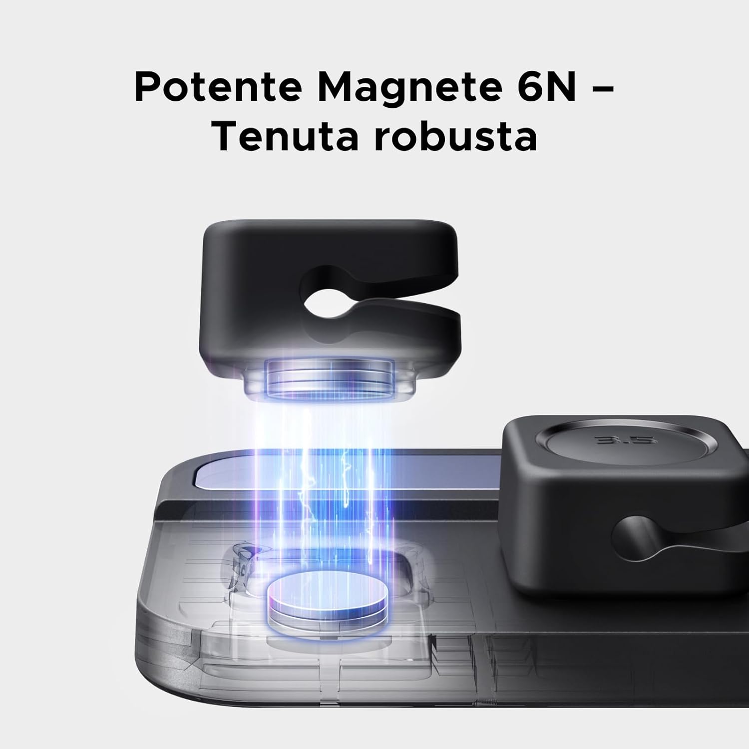 Thumbnail 1 de UGREEN 6 pezzi fermacavi magnetico adesivo con clip per cavi HDMI, USB-C e Lightning