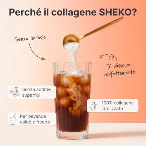 Thumbnail 2 de Sheko Collagene Idrolizzato bovino in polvere 450 g, tipi 1, 2 e 3