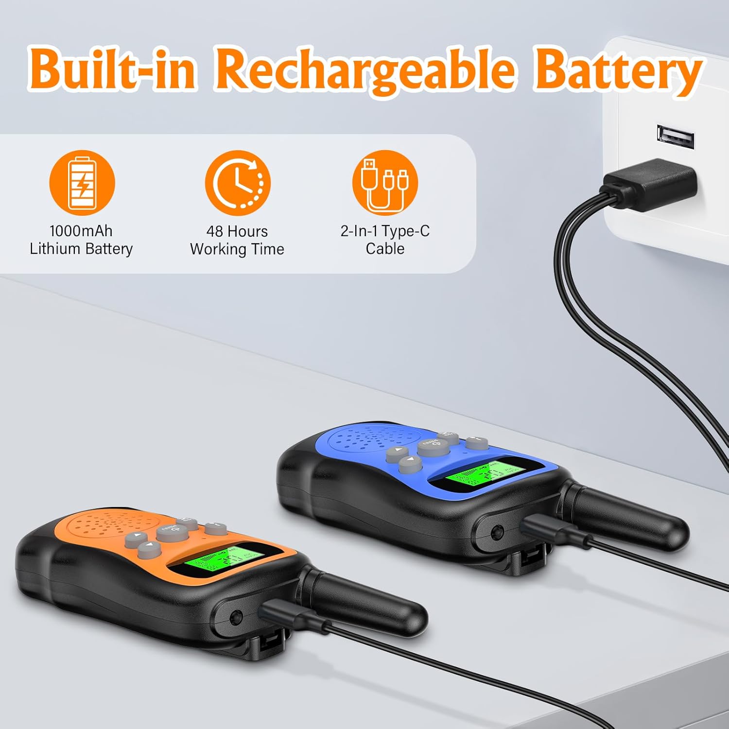 Thumbnail 2 de Pakinui Walky Talky 1000 mAh 3 km
