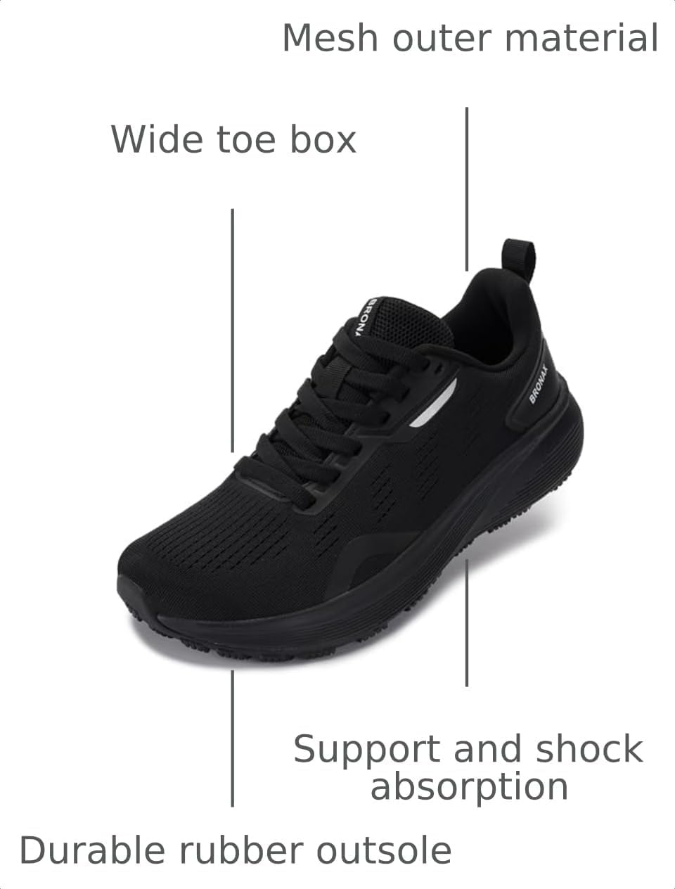 Detalle 2 de BRONAX Women’s Wide Toe Box Road Running Shoes (10mm heel-to-toe drop) — wide fit sneakers