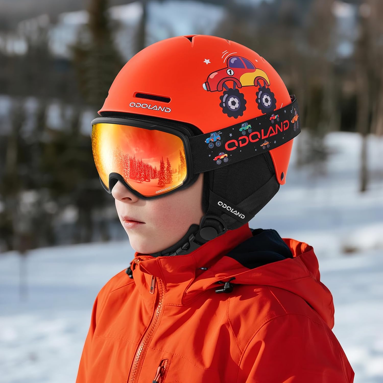 Thumbnail 6 de Odoland Kids Ski Helmet with Goggles