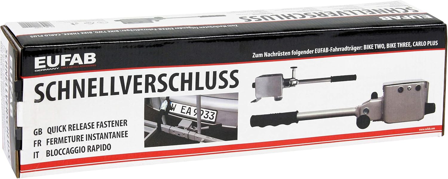Thumbnail 4 de EUFAB 11402 Schnellverschluss für Fahrradträger – abschließbar, nachrüstbar, kompatibel mit Carlo