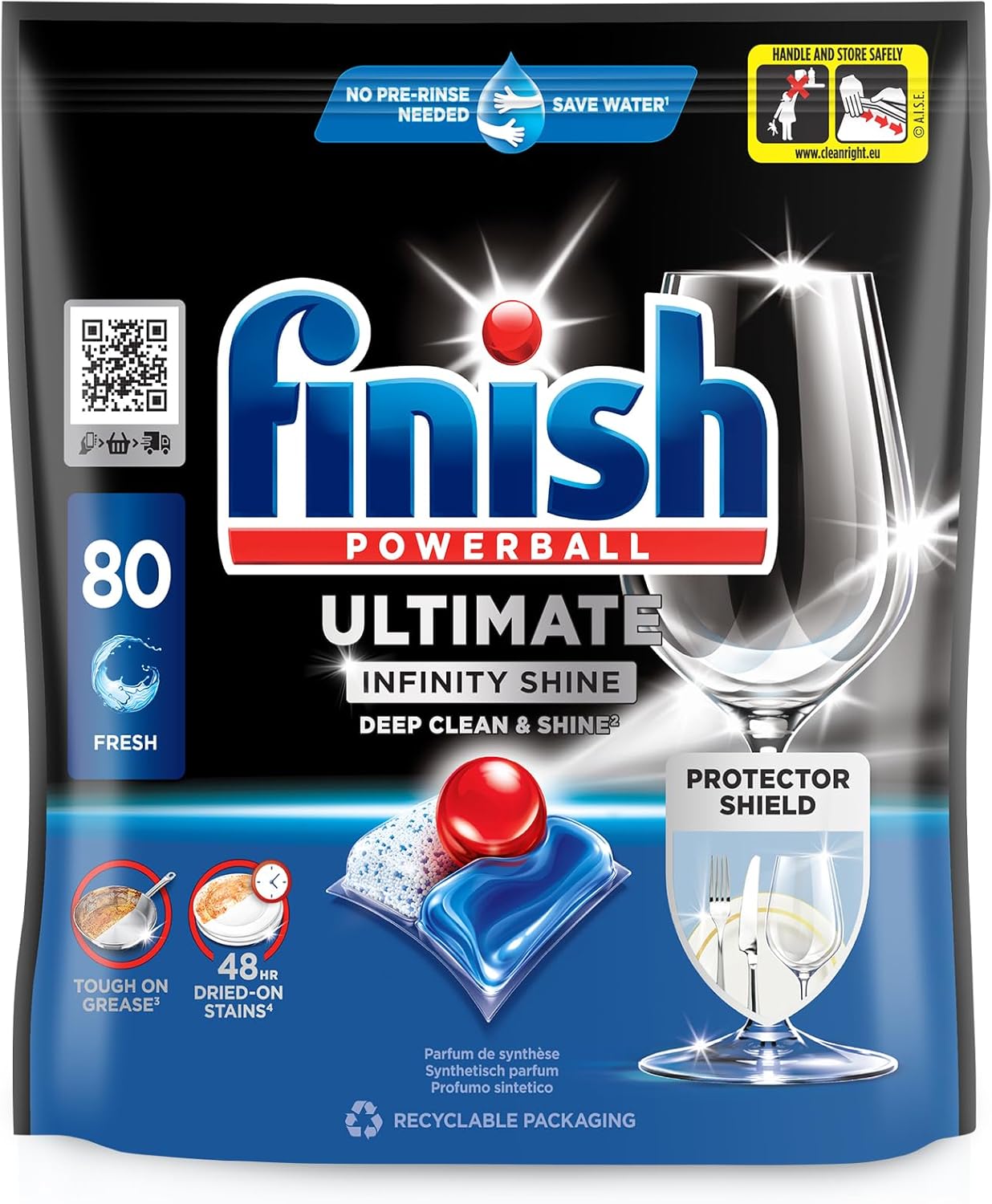 Detalle 2 de Finish Ultimate Infinity Shine 80 Spülmaschinentabs
