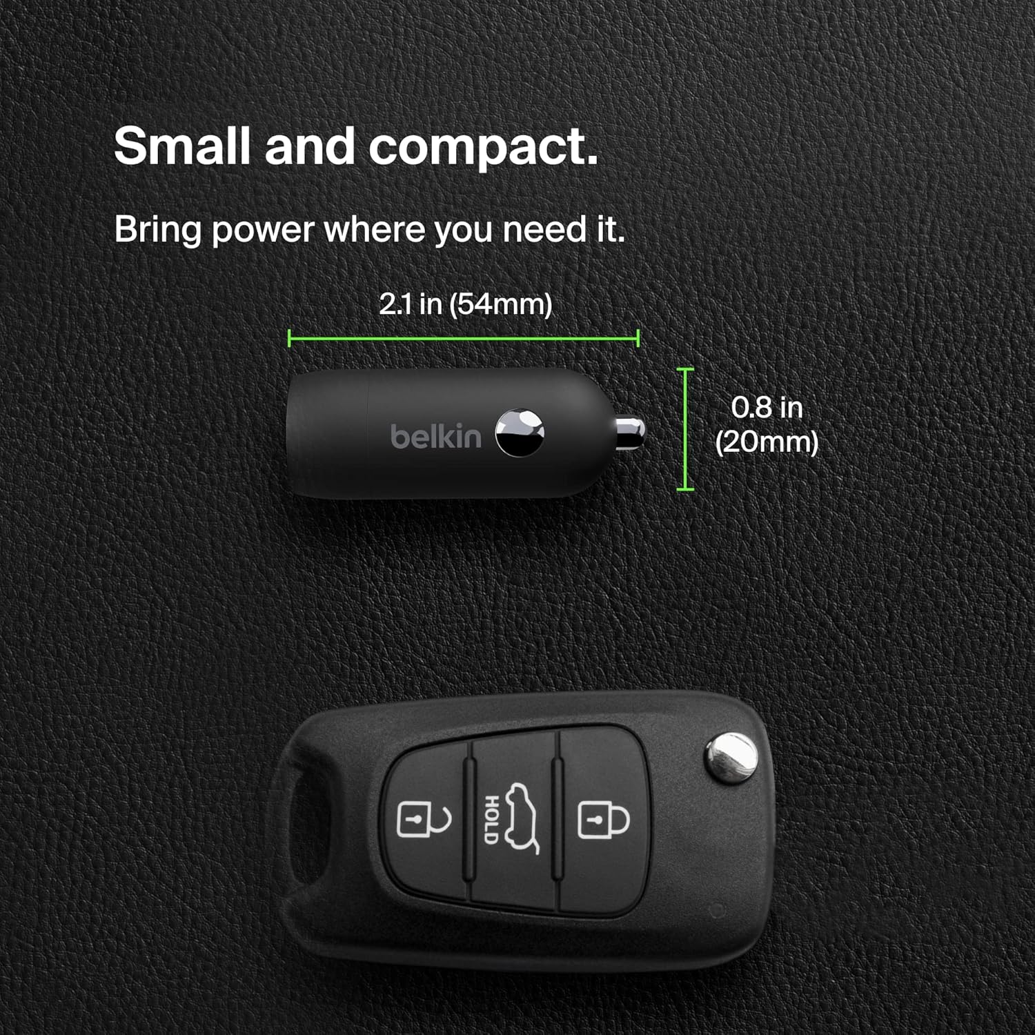Thumbnail 4 de Belkin BoostCharge Caricabatteria da auto 30 W USB-C PD: compatto, universale e veloce
