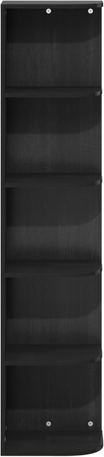 Thumbnail 6 de Furinno Pasir: Libreria ad angolo a 5 ripiani, colore Blackwood