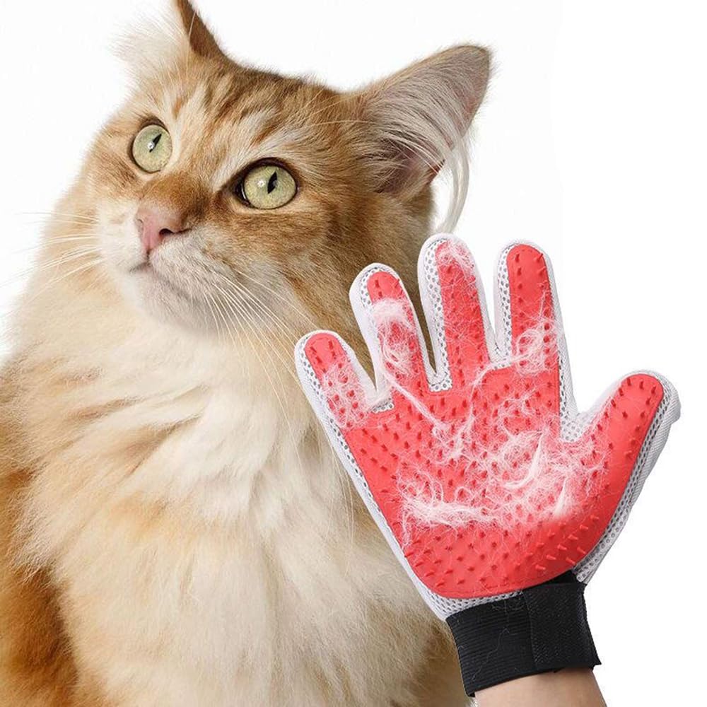 Thumbnail 2 de Marchul Lot de 2 Gants de Toilettage pour Animaux – Brosse, Épilation en Douceur et Massage pour Poils Longs/Courts