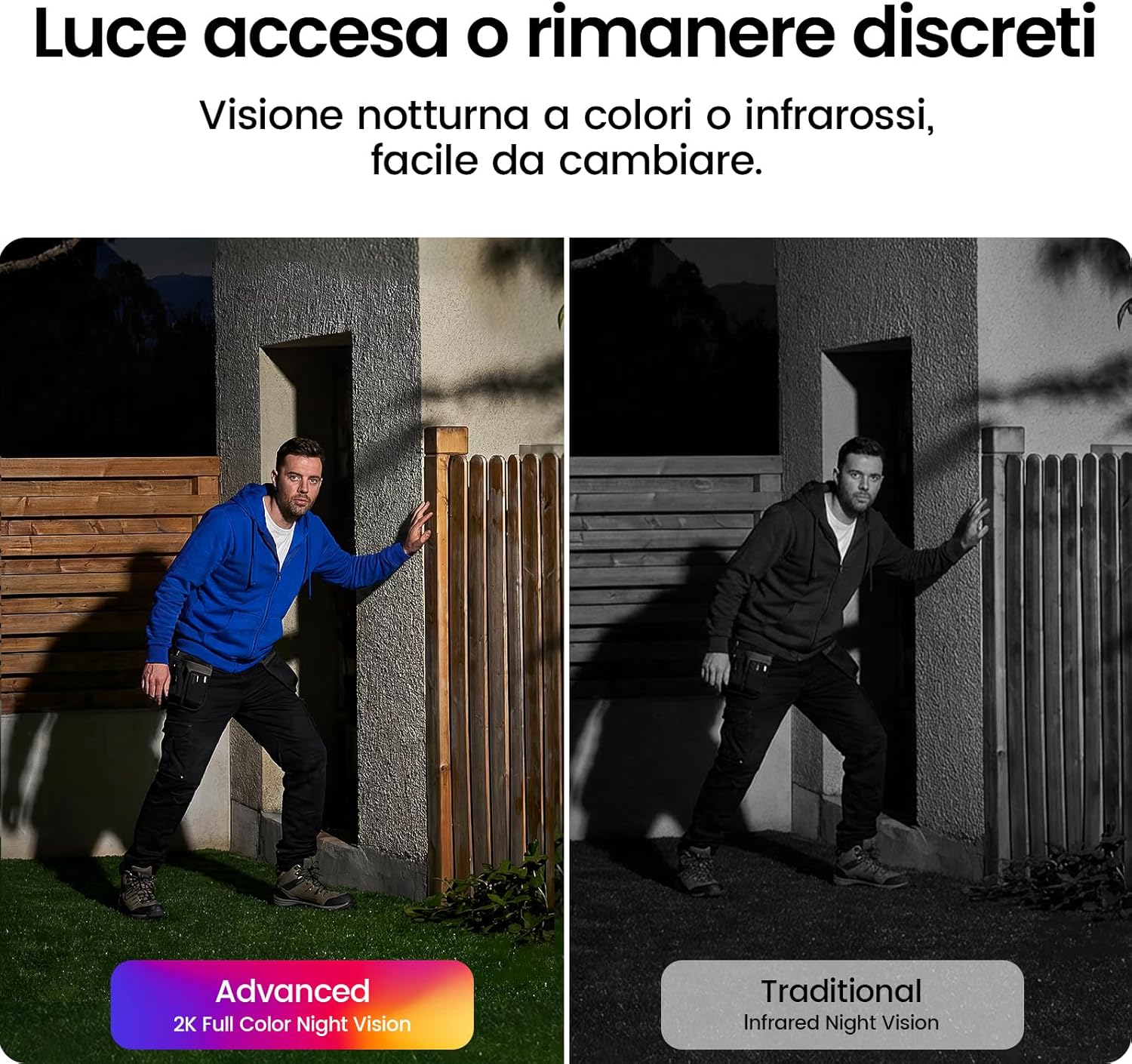 Detalle 2 de aosu Cámara di Vigilanza 2K Exterior Solare Kit 2 Cámaras con Aosubase 2.0 - Soluzione wireless 24/7
