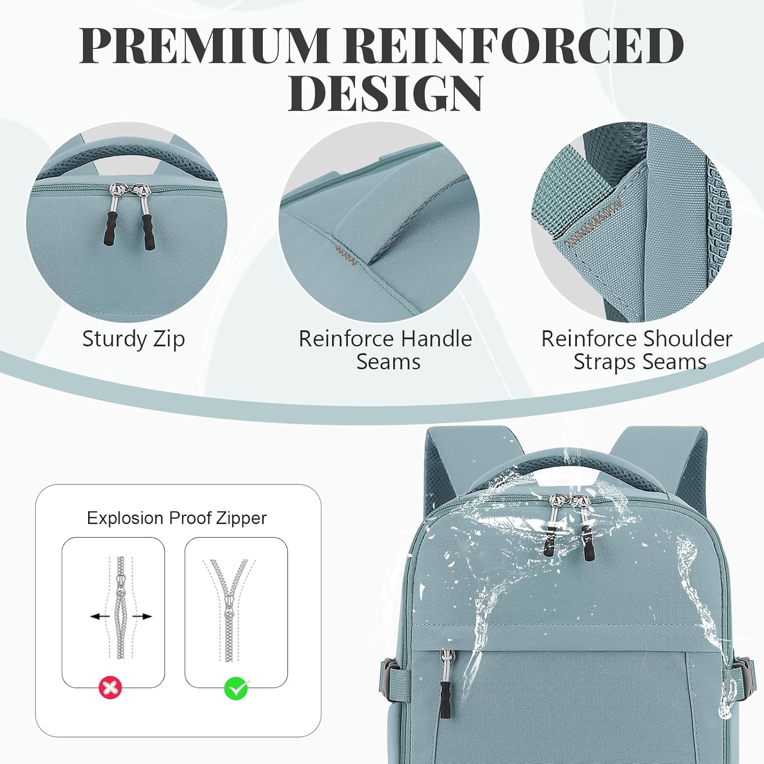 Thumbnail 6 de Hayayu Mochila 40x30x20 para Ryanair