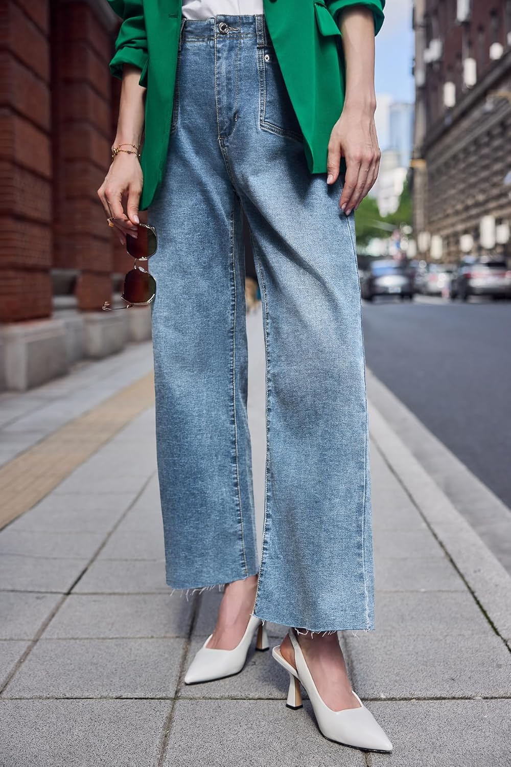 Detalle 2 de Cicy Bell High Waisted Cropped Jeans