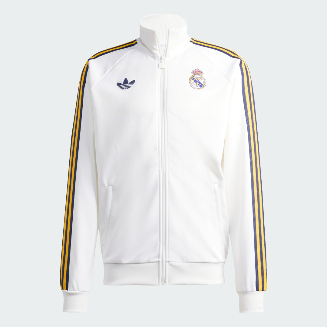 Detalle 2 de Sudadera Real Madrid Originals de Adidas – color Blanco