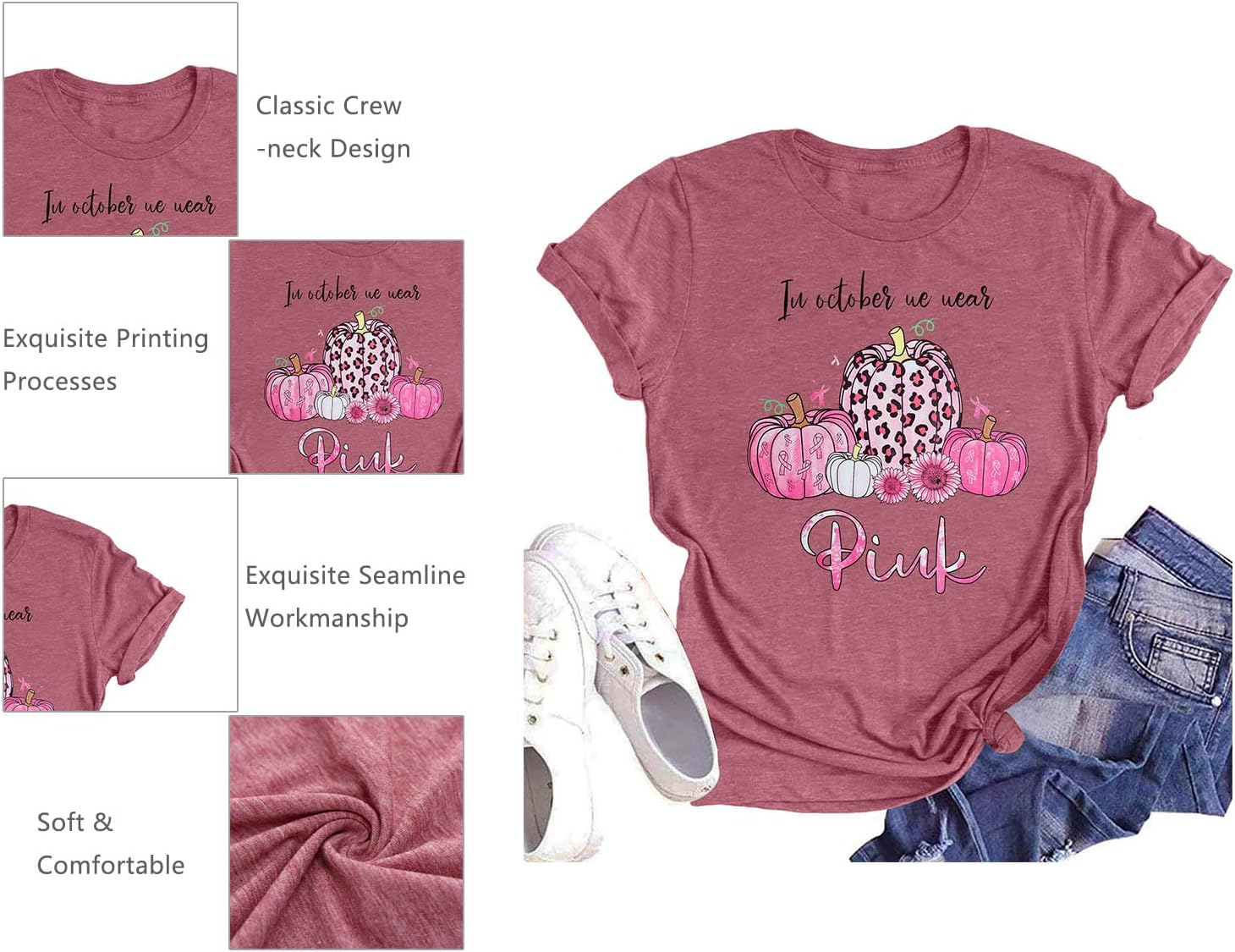 Thumbnail 4 de Breast Cancer Awareness T-Shirt