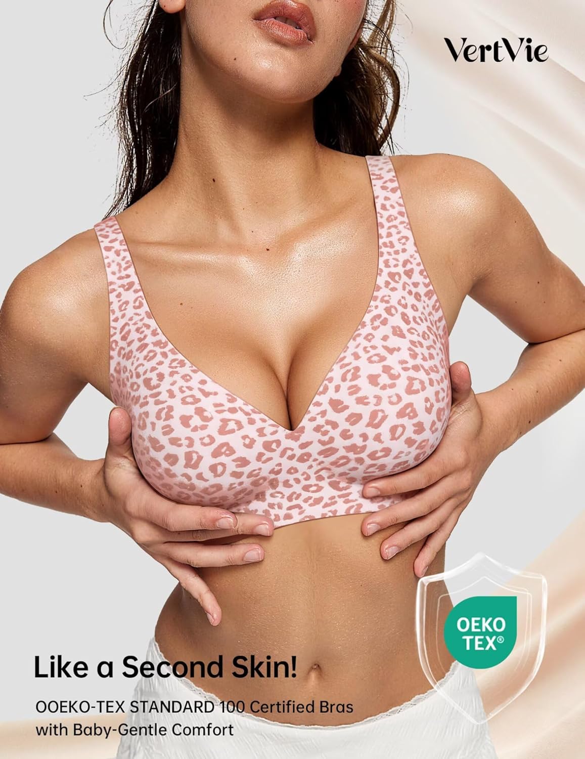 Thumbnail 3 de Vertvie Jelly Wireless Bras for Women: Push Up Plunge Seamless, No Underwire, Full Coverage Bralettes