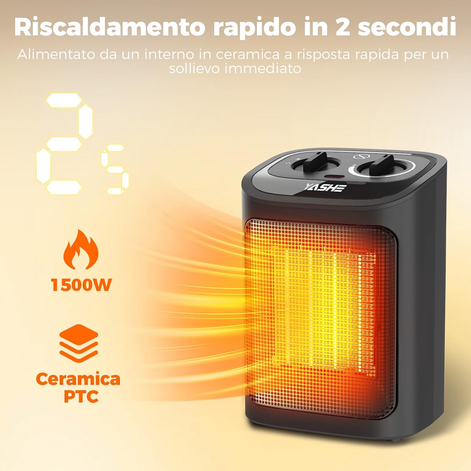 Detalle 2 de YASHE Portatile 1500W