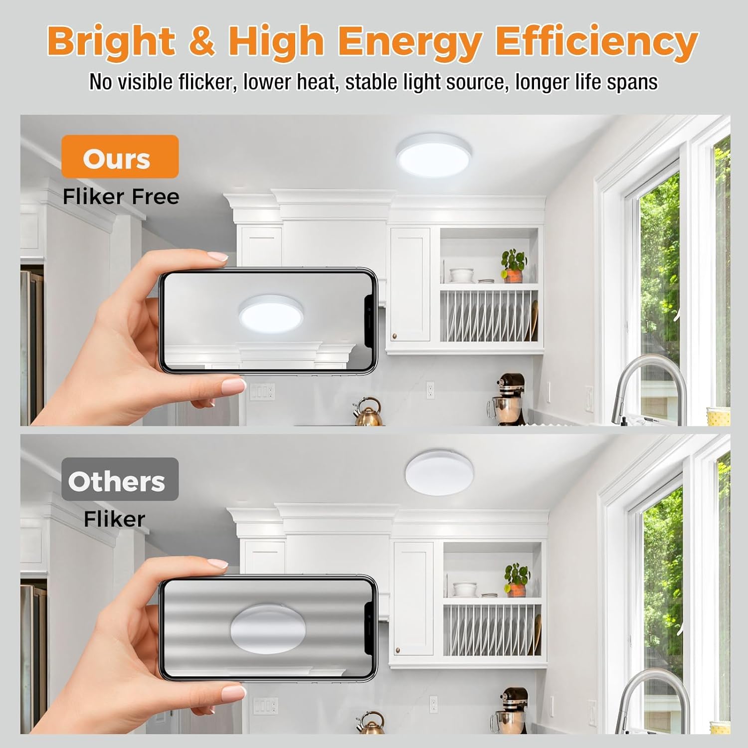 Thumbnail 4 de slochi Bathroom Light 3000K/4000K/6500K Flush Ceiling Light