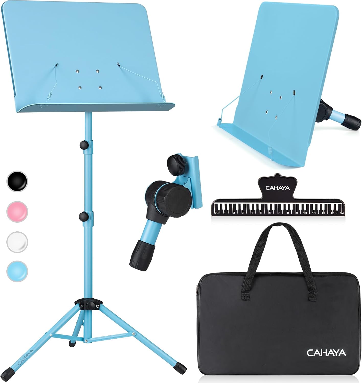 Thumbnail 1 de CAHAYA Notenständer Klappbar Höhenverstellbar 80–145 cm, 2-in-1 Boden/Tisch