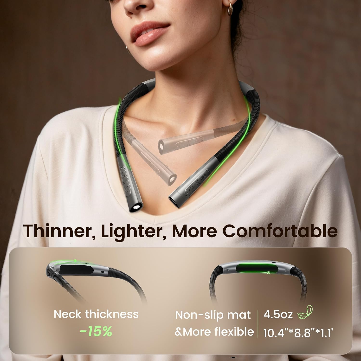 Detalle 2 de Glocusent Neck Reading Light with 100-Hour Runtime