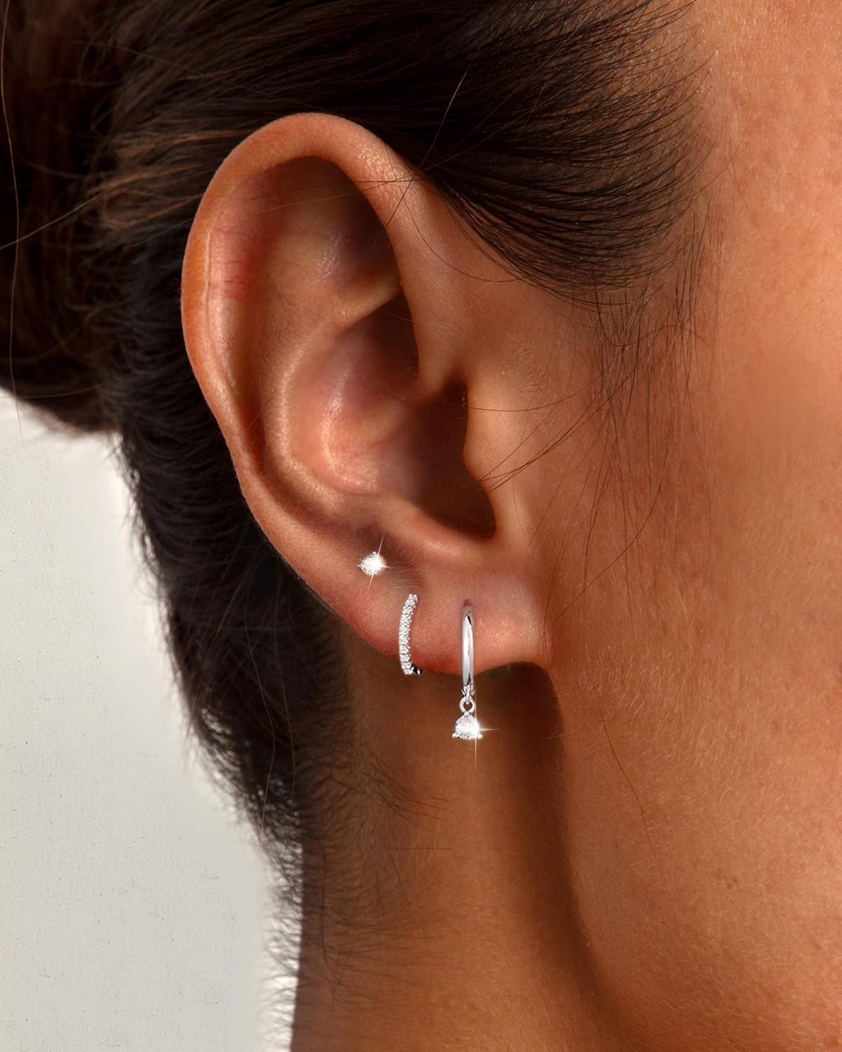 Detalle 2 de Freekiss Hoop Earrings Set, 3 Pairs