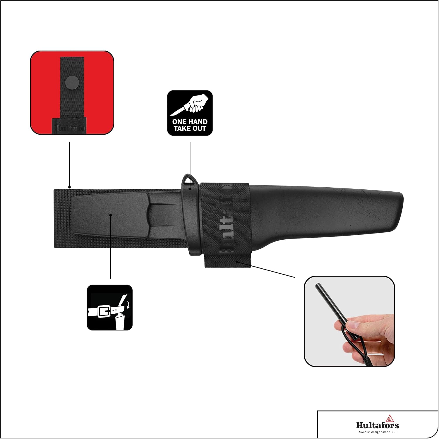 Detalle 2 de Hultafors outdoor knife 380270